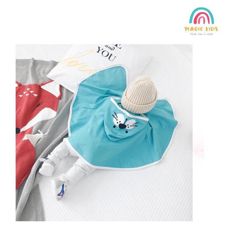 Áo choàng phối mũ hình thú đáng yêu cho bé AO20012 - MAGICKIDS