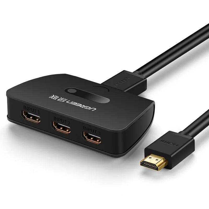 Ugreen UG4021540215TK Màu Đen Bộ gộp HDMI 3 vào 1 HDMI chuẩn 4.1 - HÀNG CHÍNH HÃNG