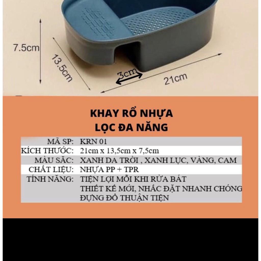 Rổ Lọc Rác, Giỏ Khay Lọc Đựng Rác Đồ Ăn Thừa Treo Bồn Rửa Bát Bằng Nhựa Gấp Gọn