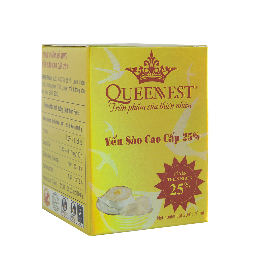 COMBO 3 HŨ YẾN 25% 70ML - QUEENNEST