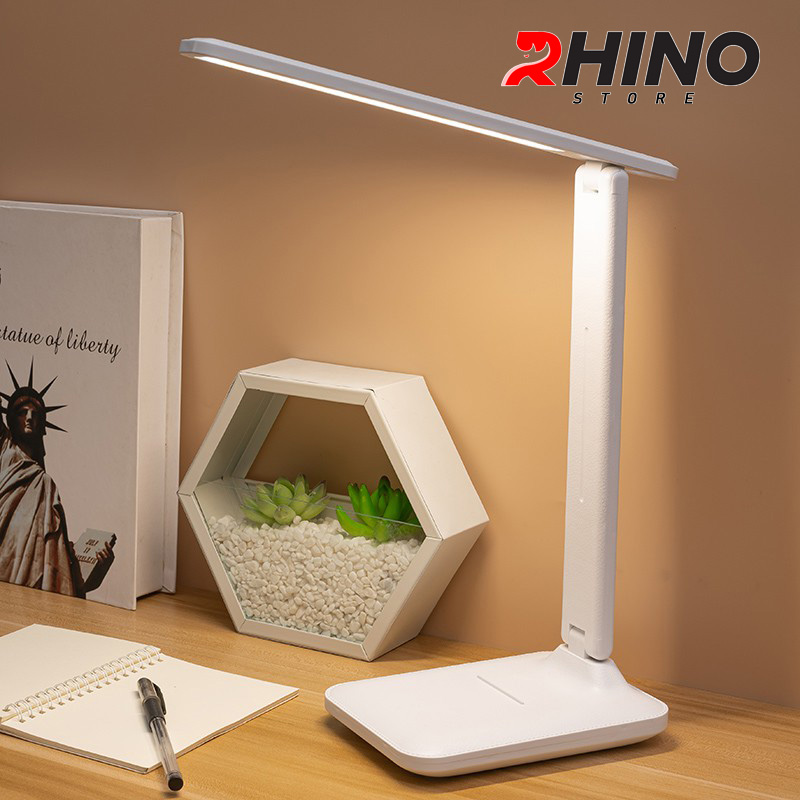 Đèn học LED bảo vệ mắt chống cận cảm ứng Rhino L201, tích điện đa năng làm việc, để bàn học