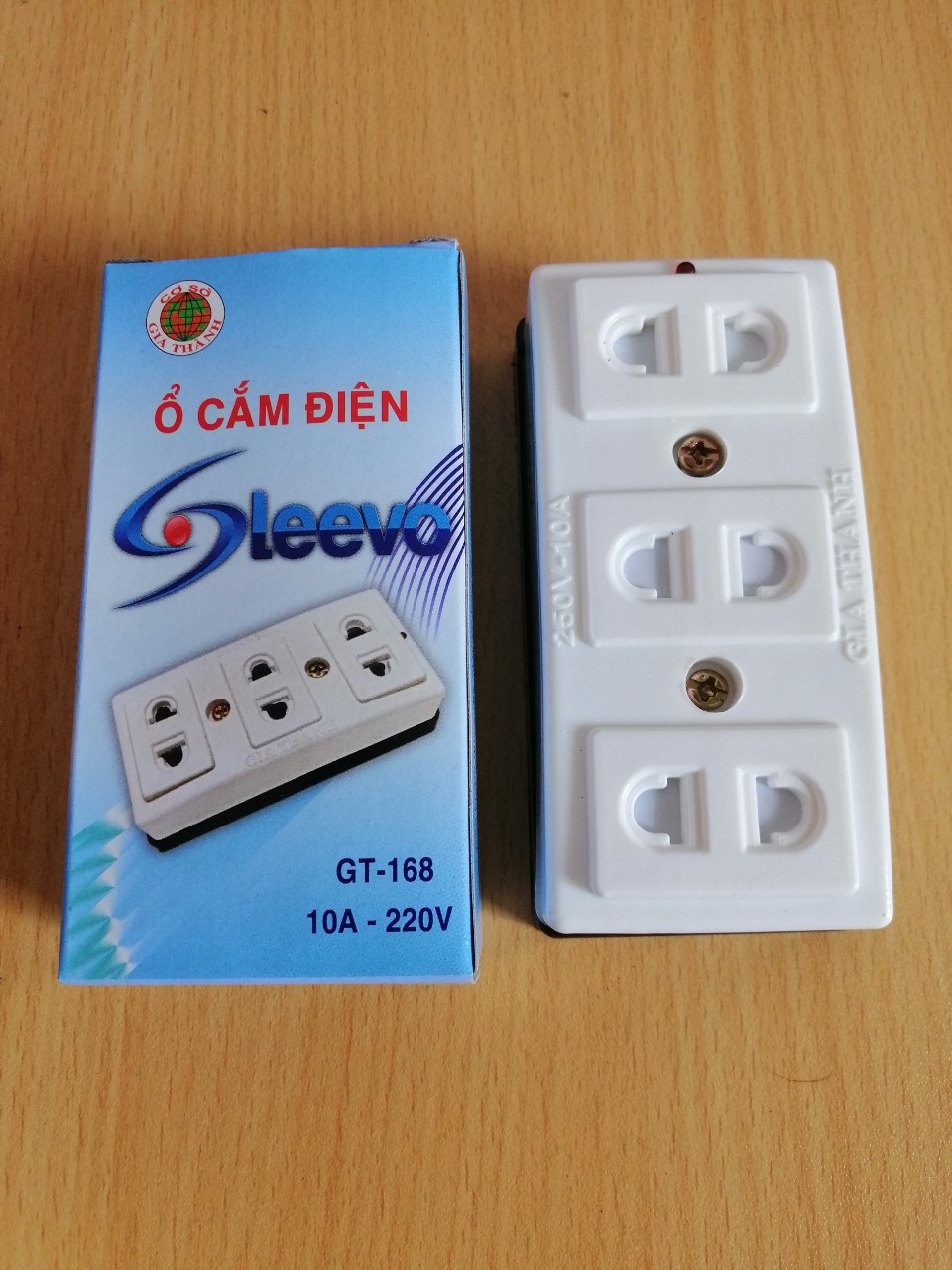 Ổ cắm điện không dây 3 lỗ cắm 10A - 220V