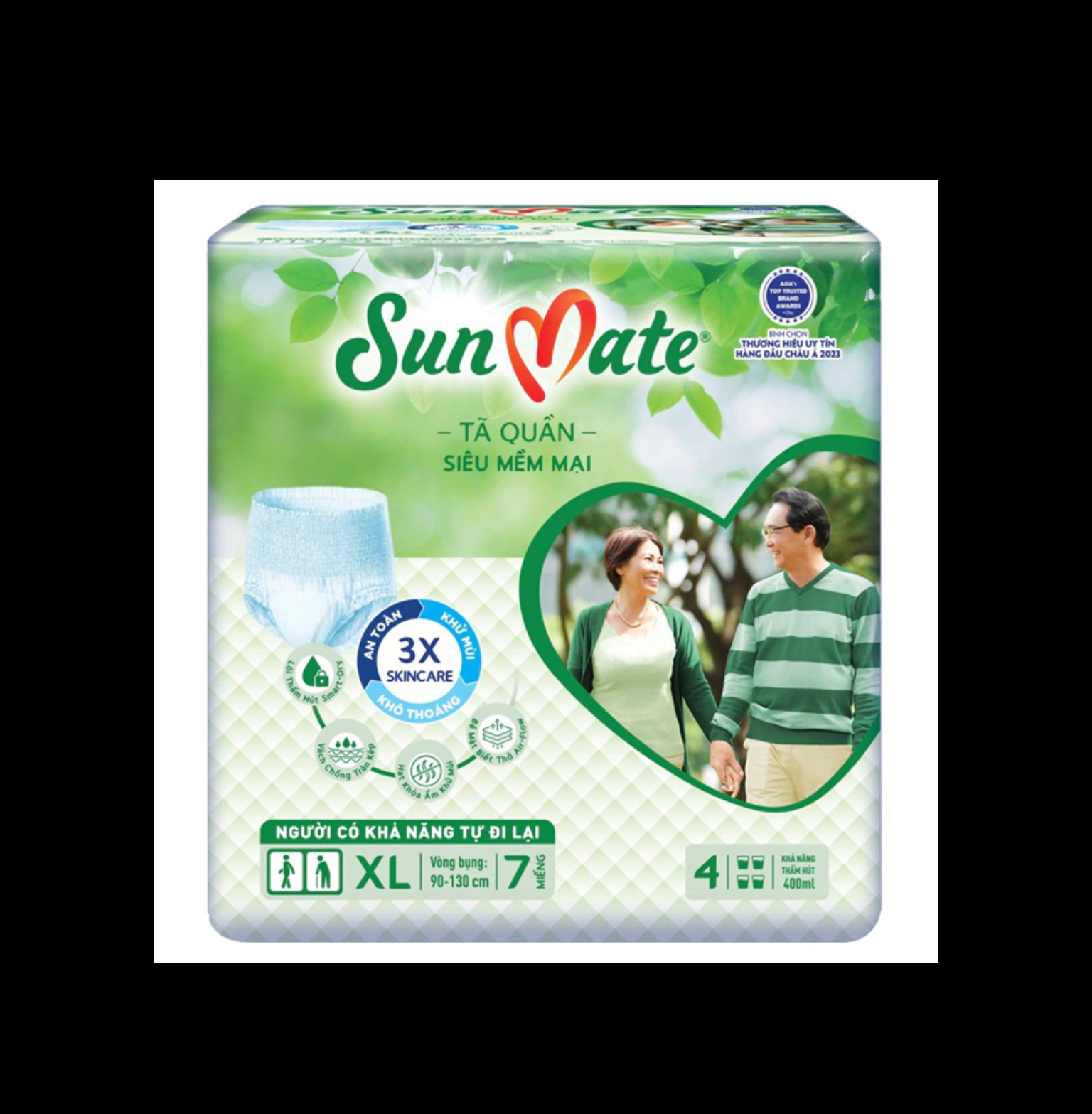 1 Gói Tã quần Sunmate XL7 Siêu Mềm Mại - Tã quần người lớn, người già Sunmate- Hsd Luôn Mới