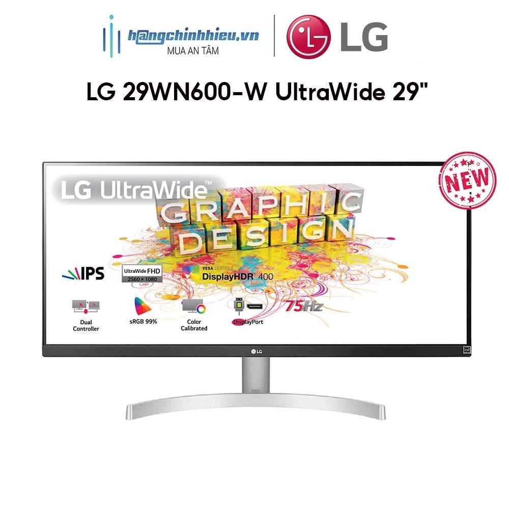 Màn Hình LG 29WN600-W UltraWide 29&quot; WFHD 5ms 75Hz FreeSync IPS Hàng chính hãng