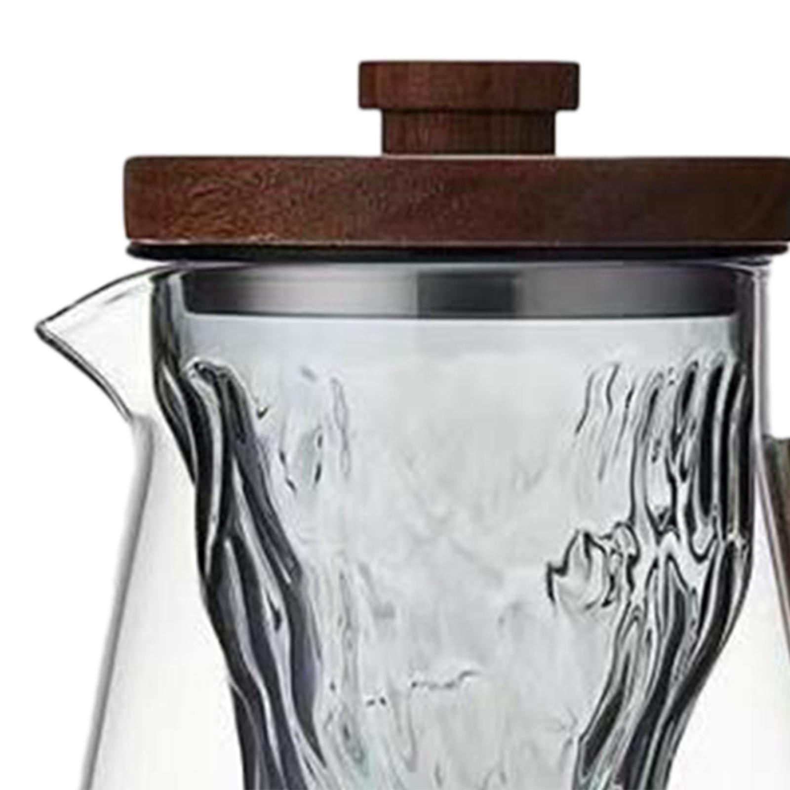 Portable Glass Tea Kettle Large Capacity for Table Household Kitchen