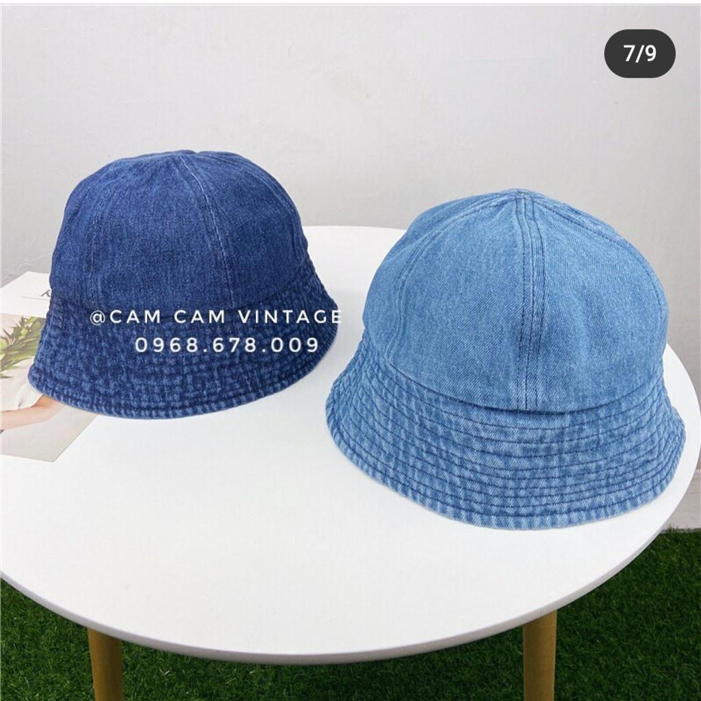 NÓN BUCKET SỤP MŨ CỤP DENIM MŨ BUCKET BÒ JEANS Maxshopdoc