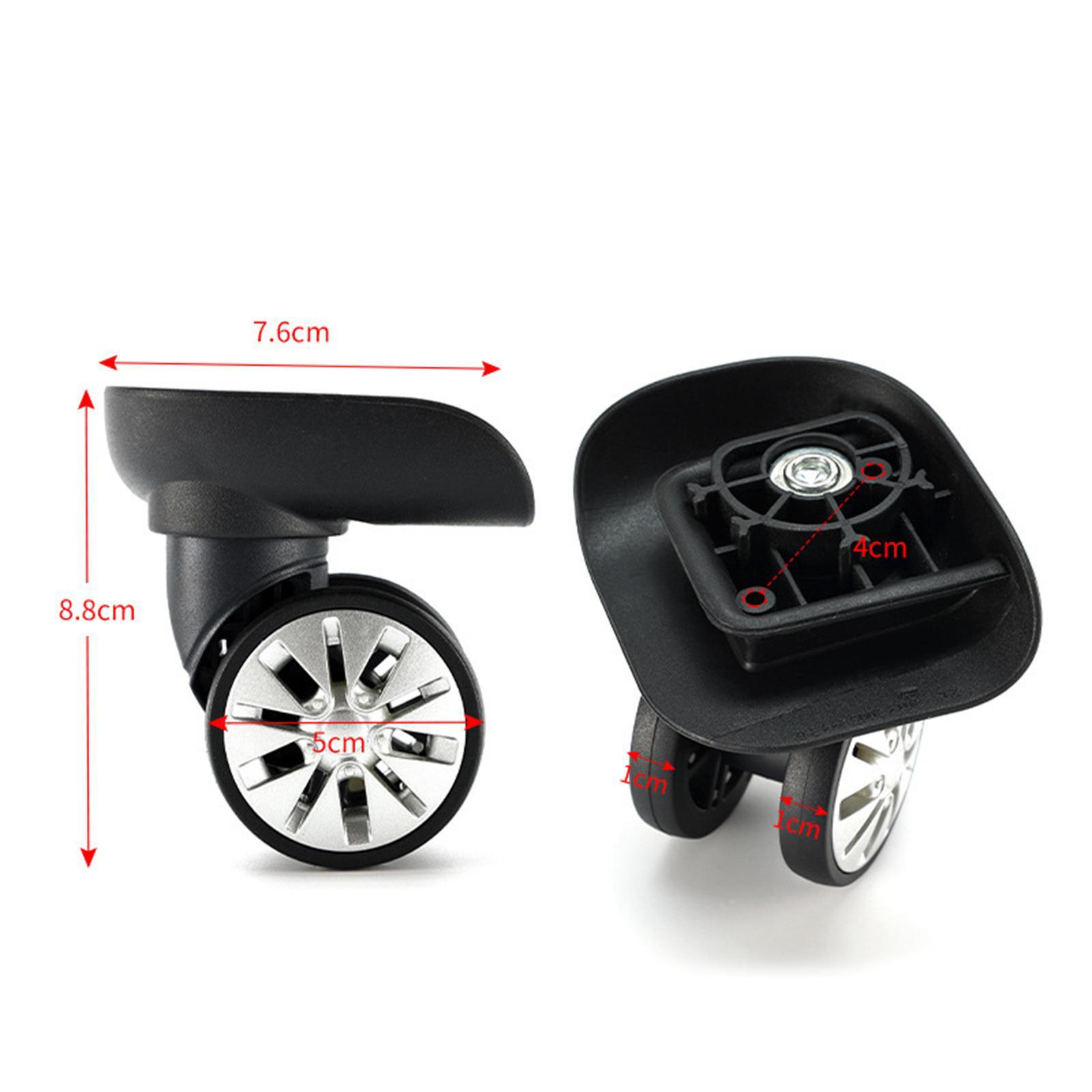 4 Pieces Luggage Wheels Quiet Caster Wheels for Travel Bag Trolley Case
