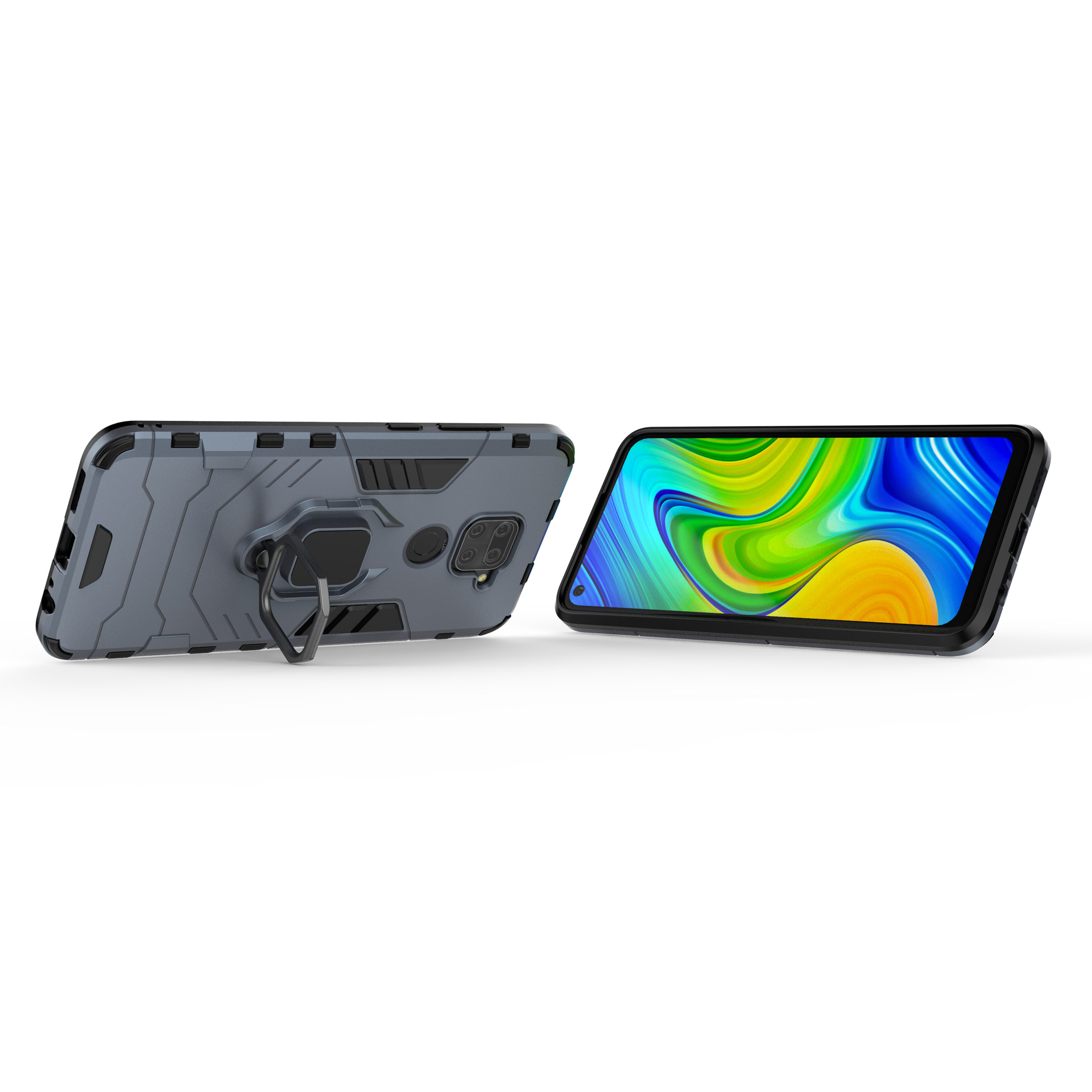 Ốp lưng cho Xiaomi Redmi Note 9 - Redmi 10X 4G iRON - MAN IRING Nhựa PC cứng viền dẻo chống sốc