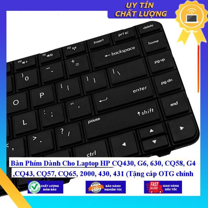 Bàn Phím dùng cho Laptop HP CQ430 G6 630 CQ58 G4 CQ43 CQ57 CQ65 2000 430 431 - Hàng Nhập Khẩu New Seal