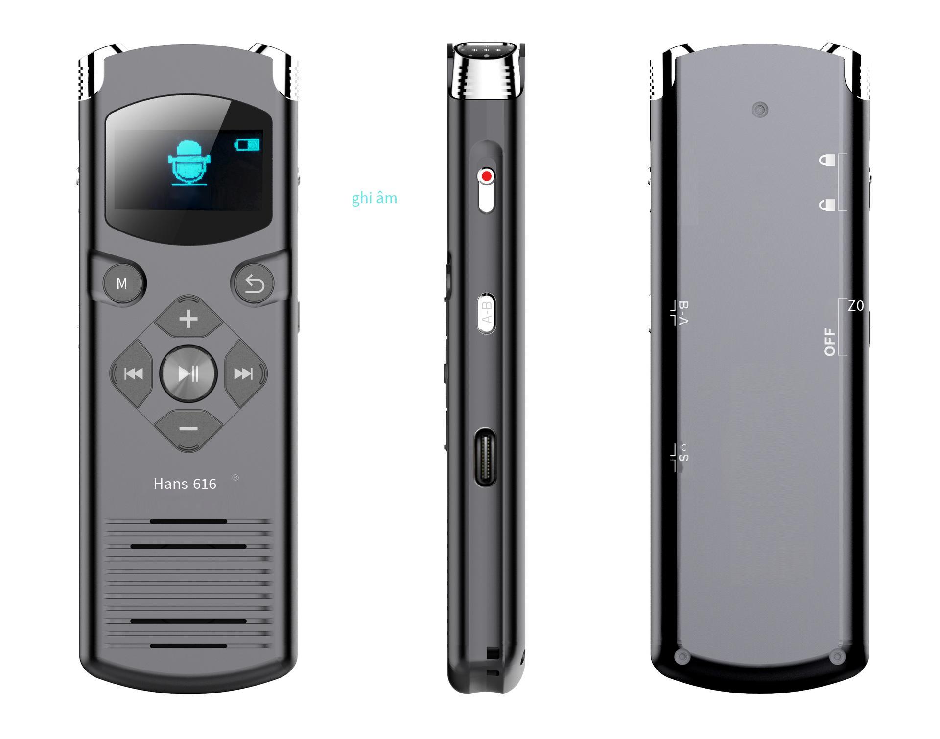 Đảm bảo chất lượng bút ghi âm micro kép ghi âm stereo giảm tiếng ồn mật khẩu tùy chọn cảnh thời gian máy ghi âm 8G