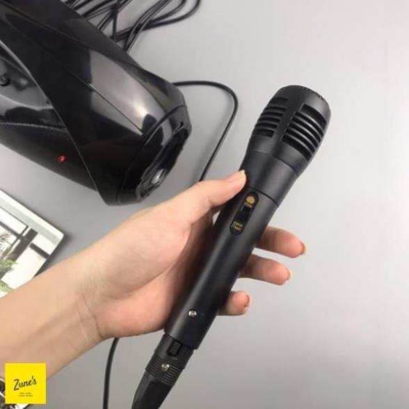 LOA BLUETOOTH KARAOKE KIMISO S2 (ĐEN) KÈM 1 MIC HÁT CÓ DÂY CẮM TRỰC TIẾP, SIÊU BASS KHÔNG DÂY, ĐÈN LED SỐNG ĐỘNG- Hàng Chính Hãng