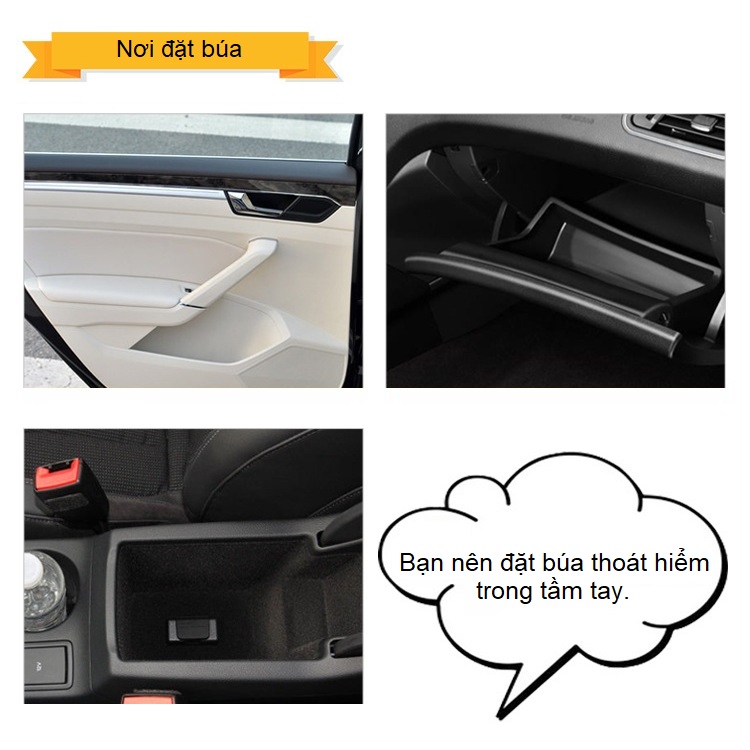 Búa Thoát Hiểm Dụng Cụ Phòng Trừ Trong Trường Hợp Gặp Sự Cố Trên Xe Ô Tô YANTU F05