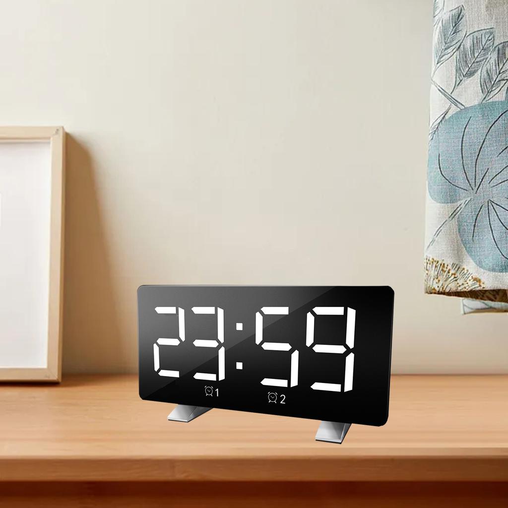 Alarm Clock USB Portable Desk Clocks Snooze Table Hotel  Bedroom