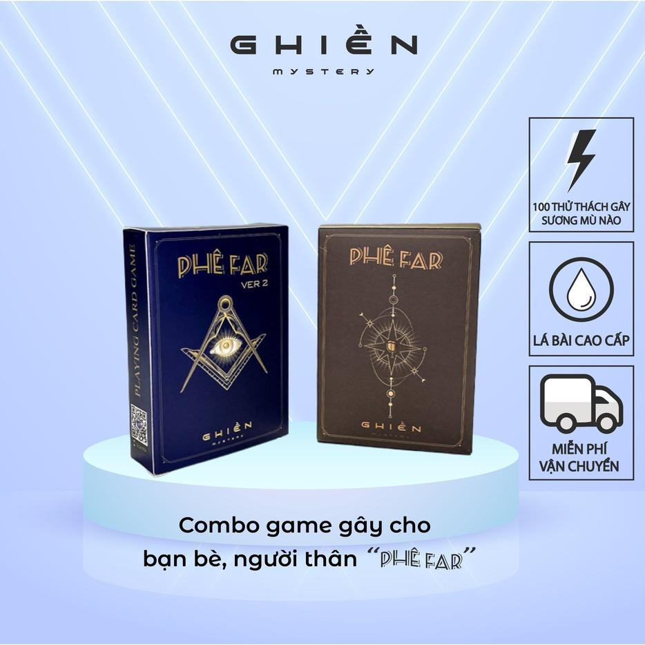 Combo bộ bài gây cười &quot;PHÊ FAR 1 - 2&quot; - 100 thử thách cho bạn bè hội nhóm đem lại cảm xúc bay bổng | Ghiền Mystery