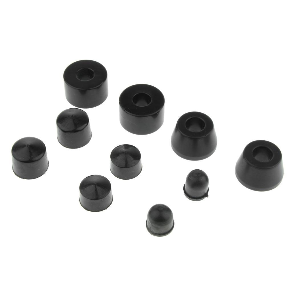 10pcs Skateboard Longboard Truck Bushings   Cups Set Black 85A