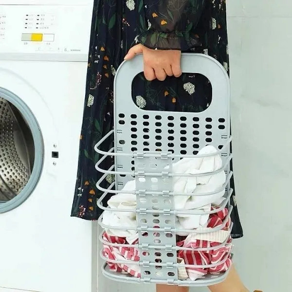 Giỏ đựng đồ gấp gọn thông minh Việt Nhật tặng móc dính trong , giỏ treo tường đựng quần áo đồ dùng nhà tắm (Màu ngẫu nhiên) - HÀNG VIỆT NAM