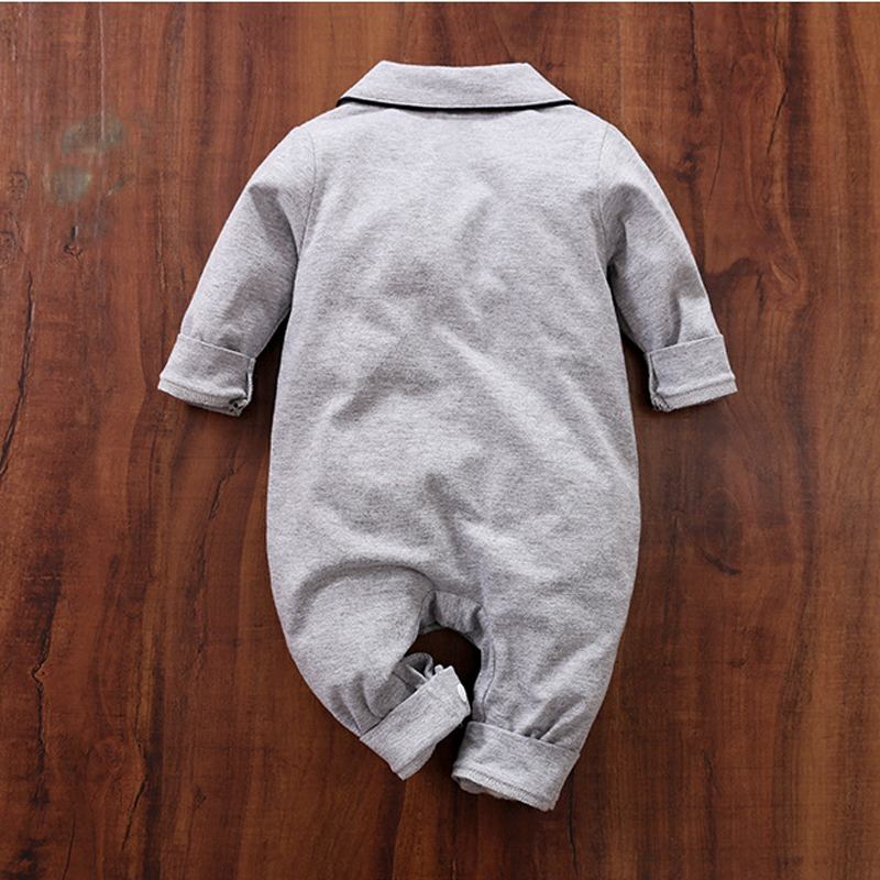 Bộ áo liền quần cotton thun thấm mồ hôi cho bé, siêu cute phong cách châu âu 80124