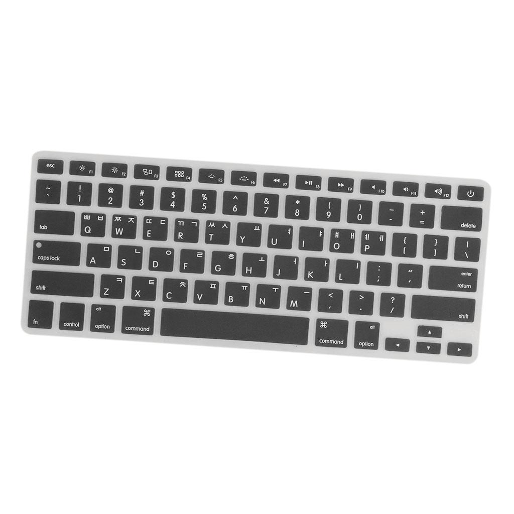 2xSilicone Soft Keyboard Skin Cover Anti-scratch for Macbook Pro 13" Laptop