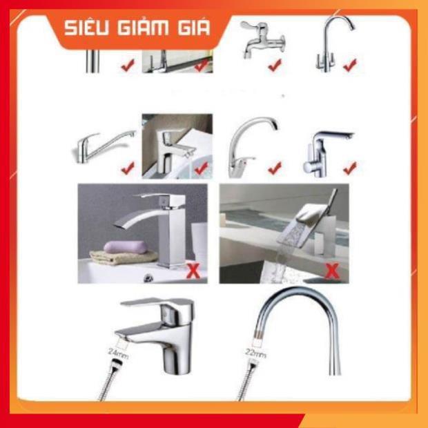 ĐẦU VÒI RỬA TĂNG ÁP ĐIỀU HƯỚNG 360 độ 206785