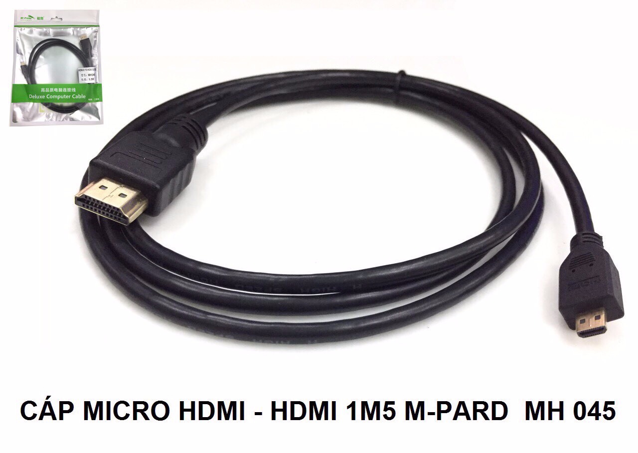 Cáp micro HDMI to HDMI 1.5m M-pard MH 045 - Hàng nhập khẩu