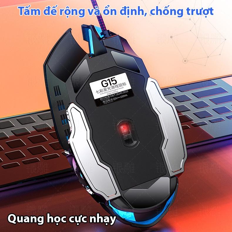 Chuột máy tính Gaming Coputa chuột máy tính laptop có dây G15