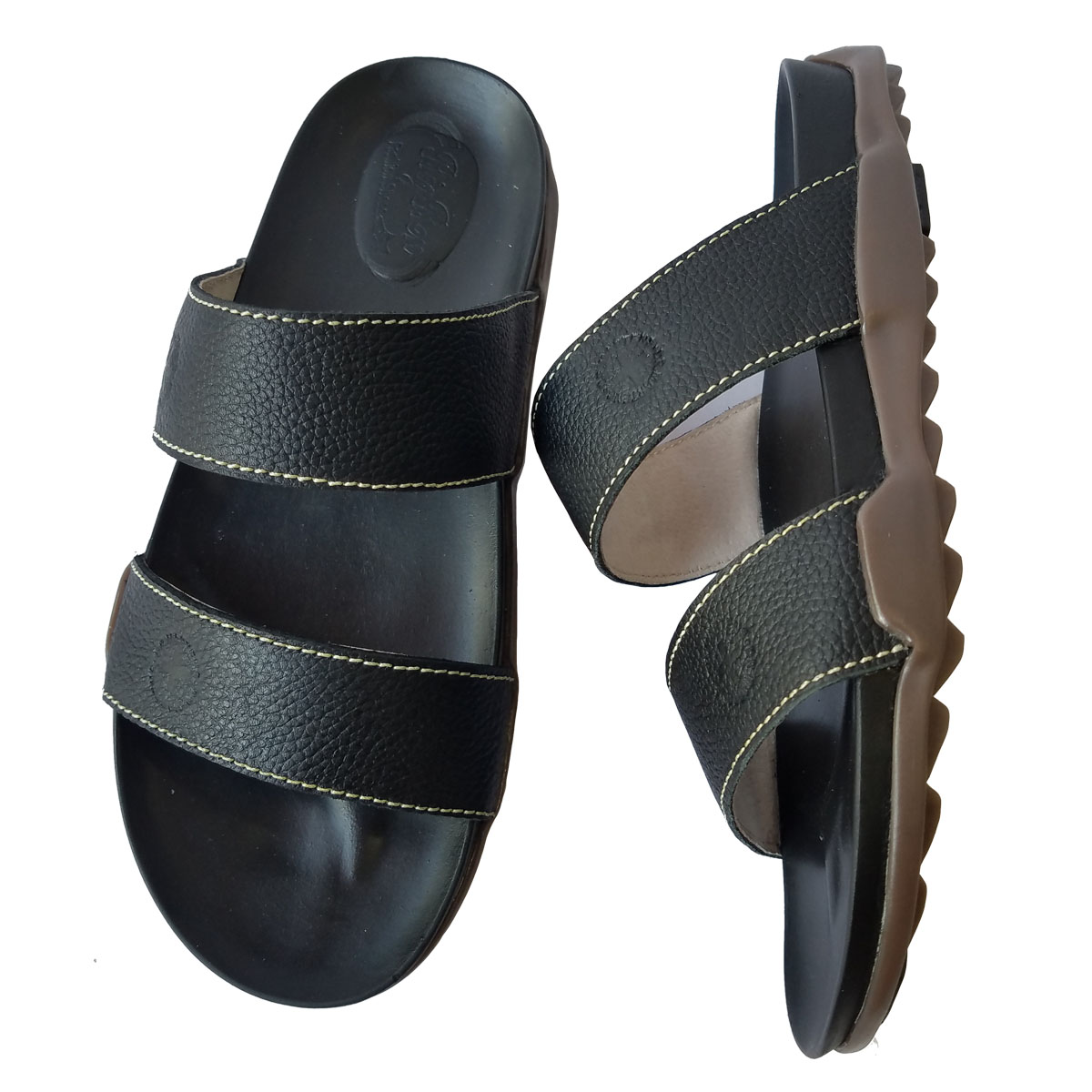 Dép Nam Quai Ngang Da Bò Thật Cao Cấp HKT317