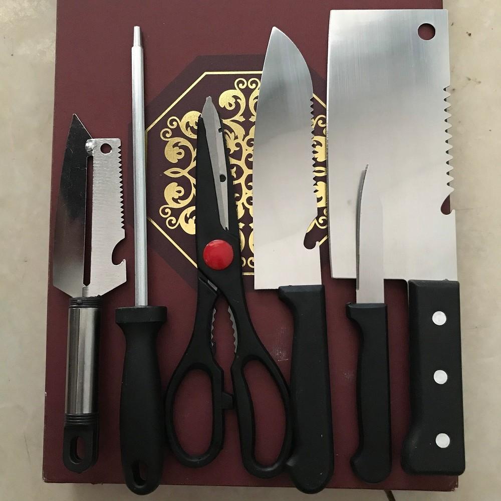 BỘ DAO KITCHEN KNIFE 6 MÓN ĐA NĂNG SIÊU GIÁ RẺ - TIỆN LỢI