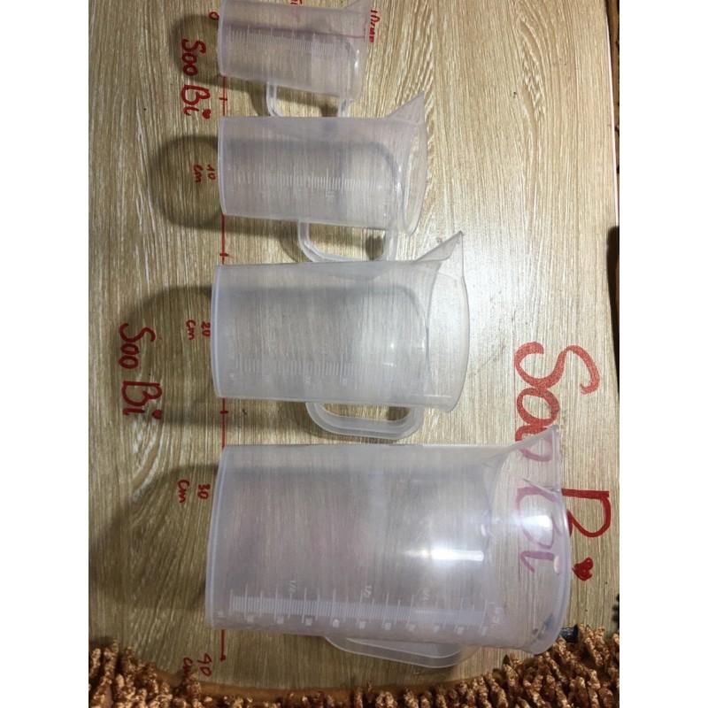 Ly, ca đong định lương, pha chế, vạch chia 100ml đến 1000ml