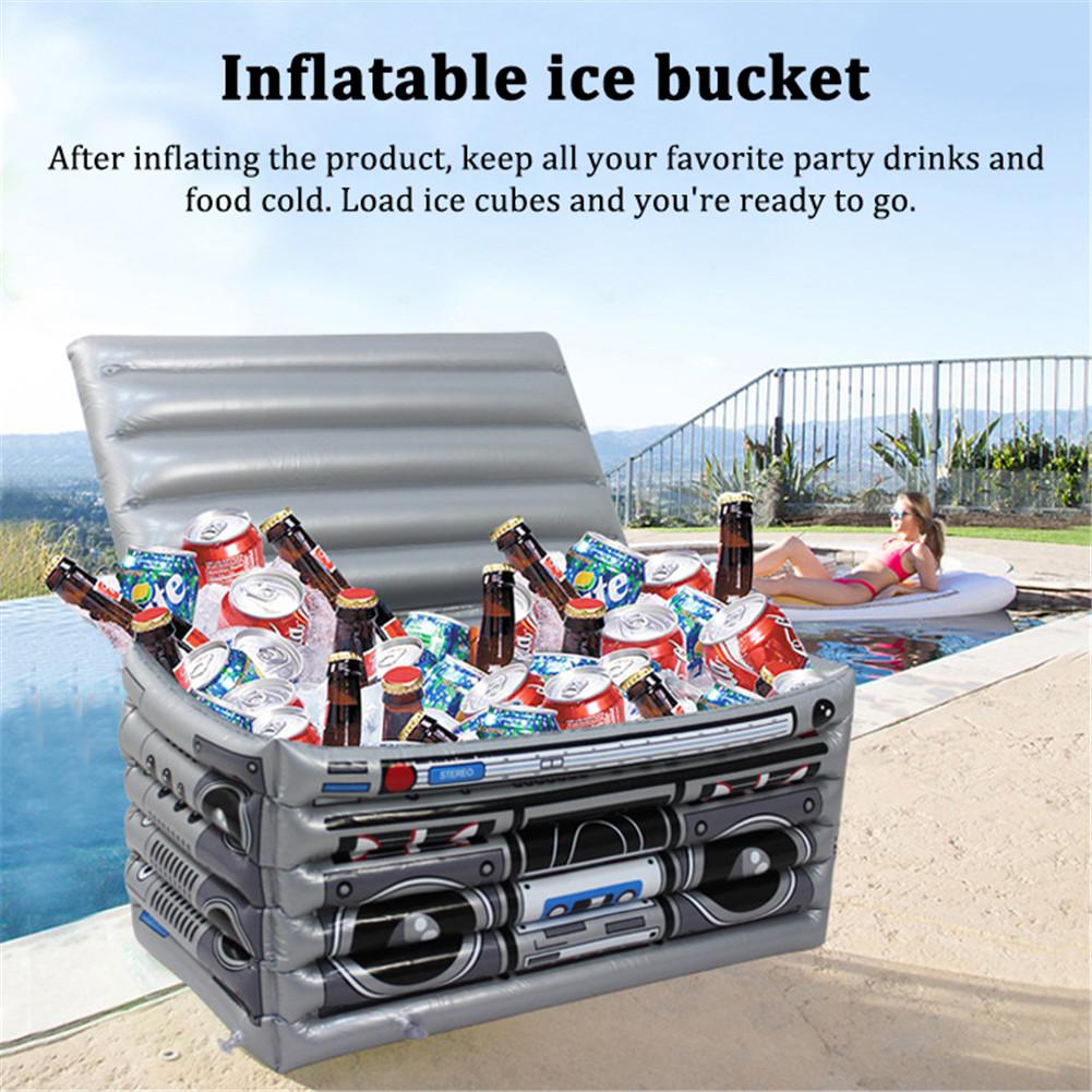 Thùng đựng đá bơm hơi du lịch Ice Bucket Floating Portable PVC