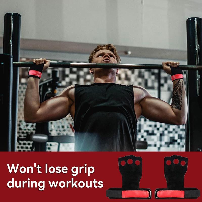 Leather Gymnastic Hand Grips Crossfit Weightlifting Workout Gym Gloves Palm Protection Wrist Wrap Fitness Training Hand Blisters
