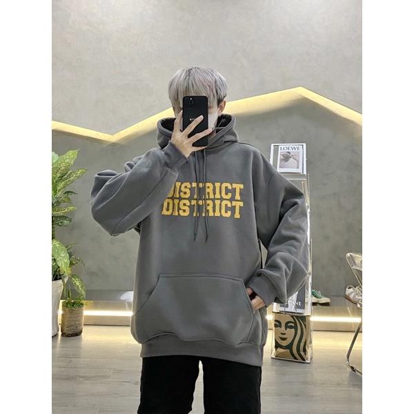 Hoodie unisex hoodie nam vải dày district