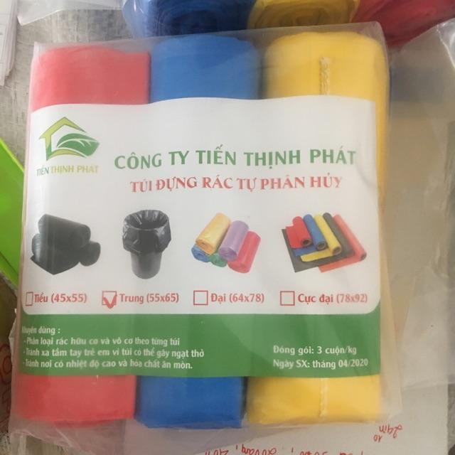 combo 10kg , 30 cuộn túi rác 3 màu hoặc đen