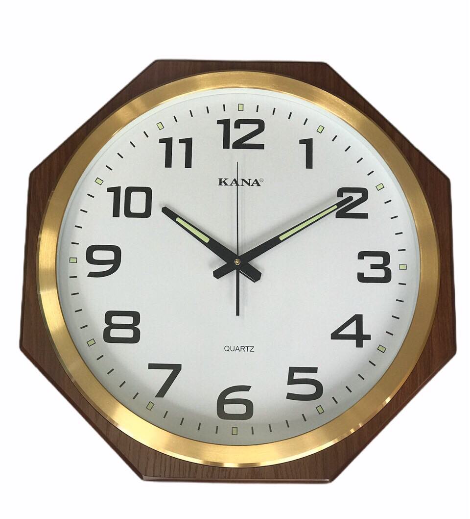Đồng hồ treo tường hình bát giác KN-50