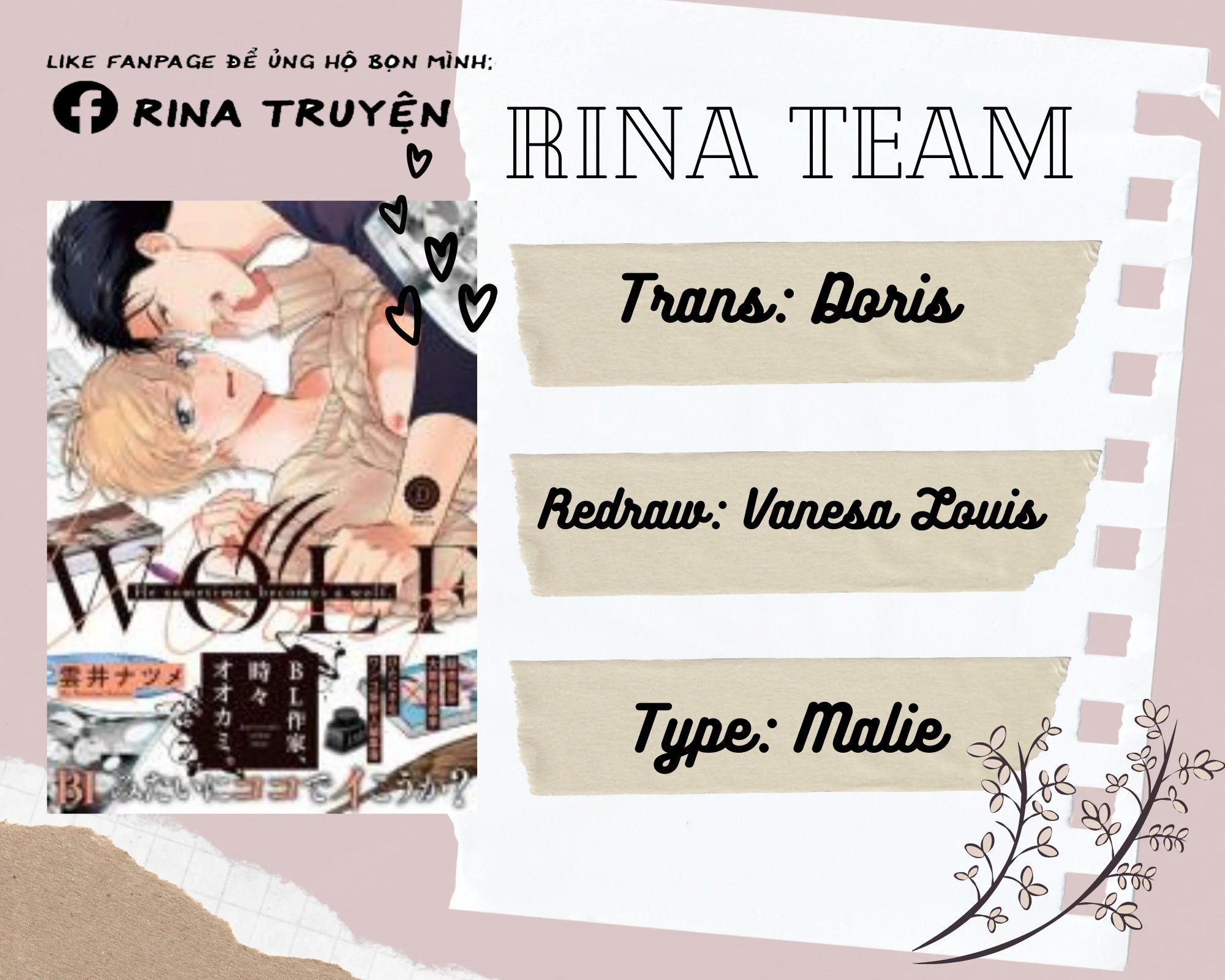 chàng tác giả truyện tranh là con sói xám chapter 1 2