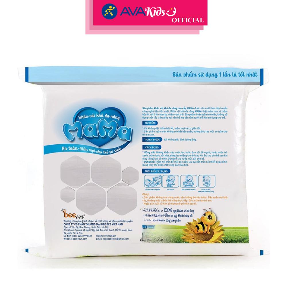 Túi 600g khăn vải khô đa năng Mama không mùi - Hàng Chính Hãng