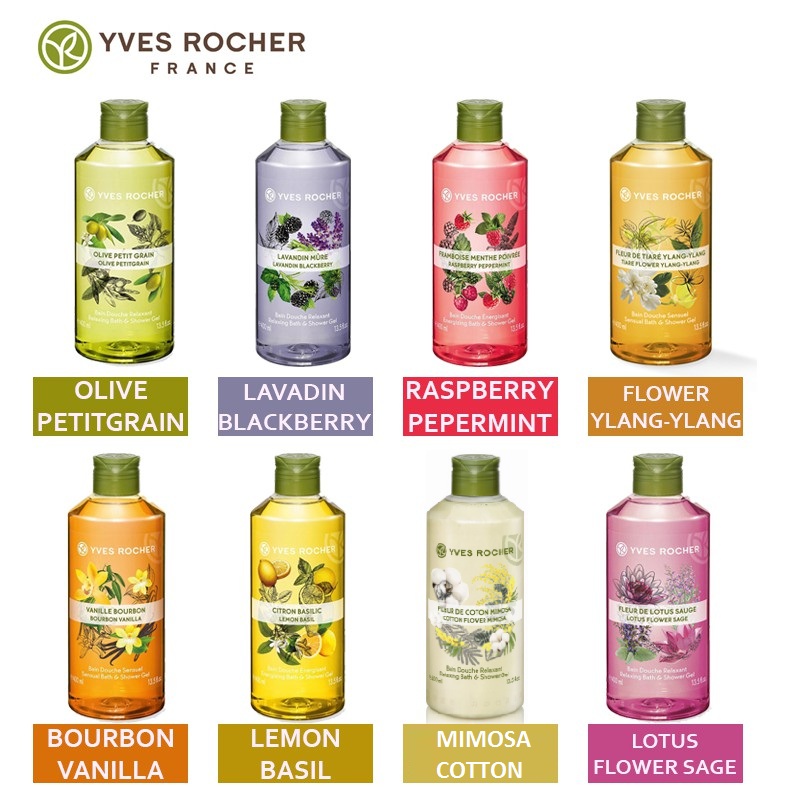 Sữa Tắm Yves Rocher Tiare Flower &amp; Ylang - Ylang Sensual Bath &amp; Shower Gel 400ml