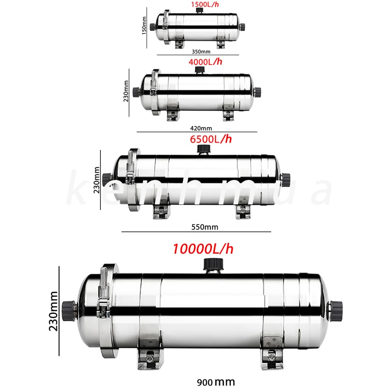 Lọc nước UF tổng, đầu nguồn siêu sạch màng lọc thẩm thấu ngoài PVDF siêu sạch 1500L