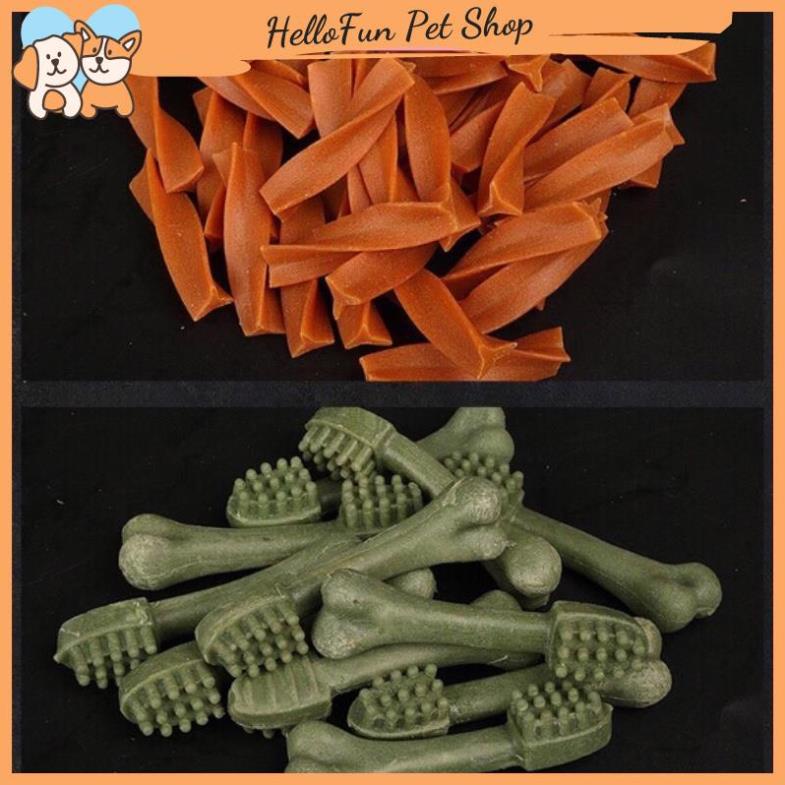 Xương gặm làm sạch răng cho chó Hello Joy gói 800gr