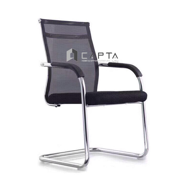 Ghế phòng họp chân quỳ lưng lưới nệm vải CV4220-M Nội thất Capta