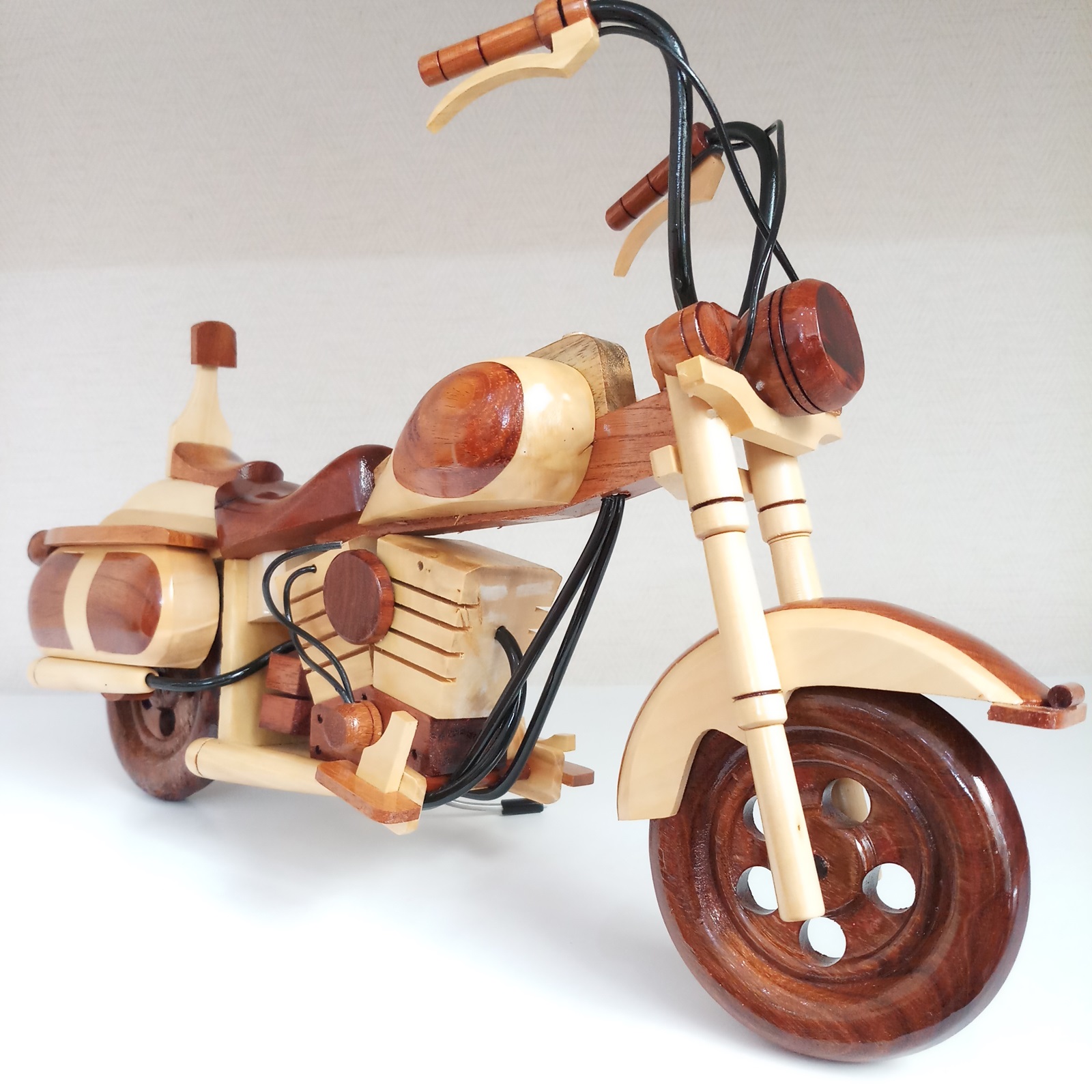 Mô hình xe phân khối gỗ 45cm