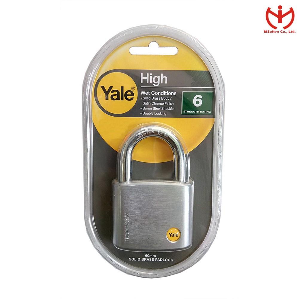 Ổ khóa Yale 120 chìa răng cưa (Mã số: Y120/60/135/1) màu bạc