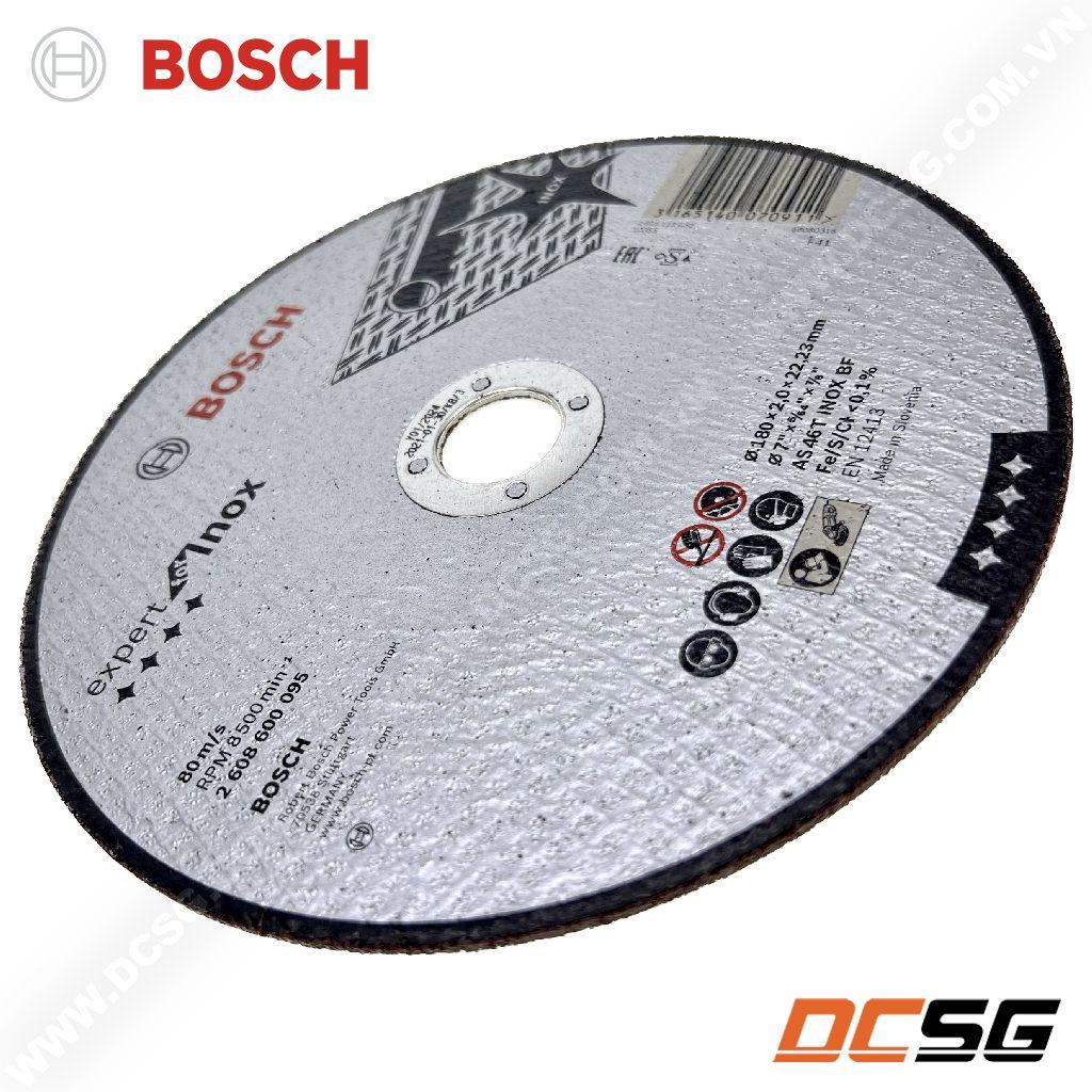 Đá cắt inox 180x2x22.2mm Bosch expert for inox 2608600095 | DCSG