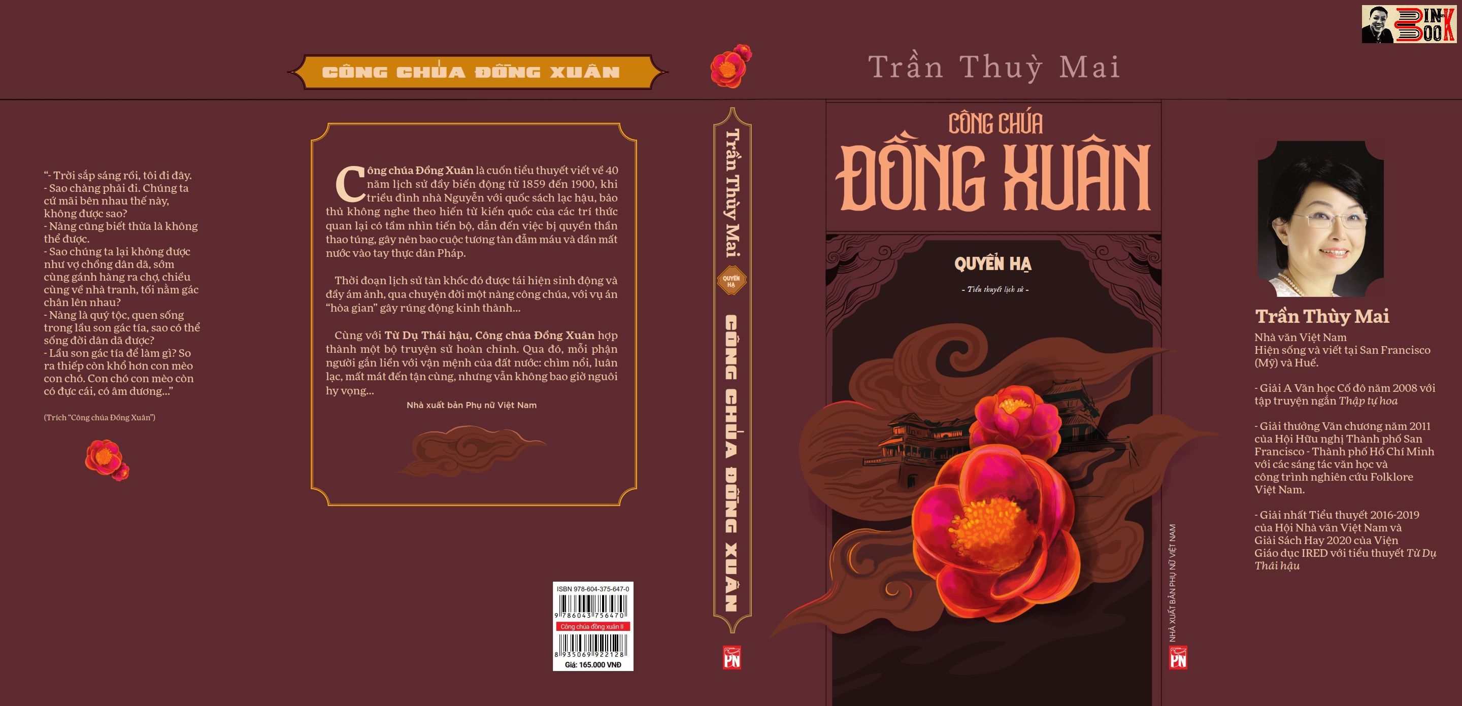 CÔNG CHÚA ĐỒNG XUÂN - Trần Thùy Mai – Nxb phụ nữ - bìa mềm