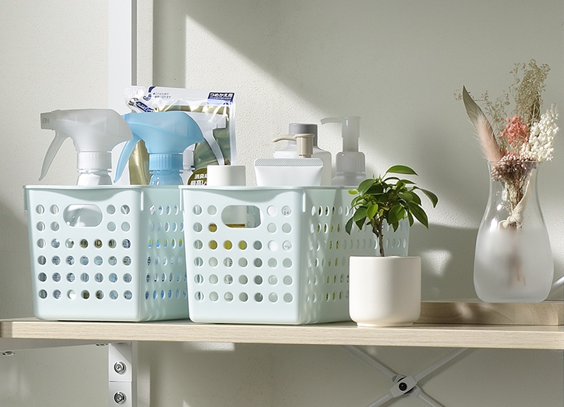 Giỏ đựng đồ đa dụng Inomata mẫu mới size S - Hàng nội địa Nhật Bản