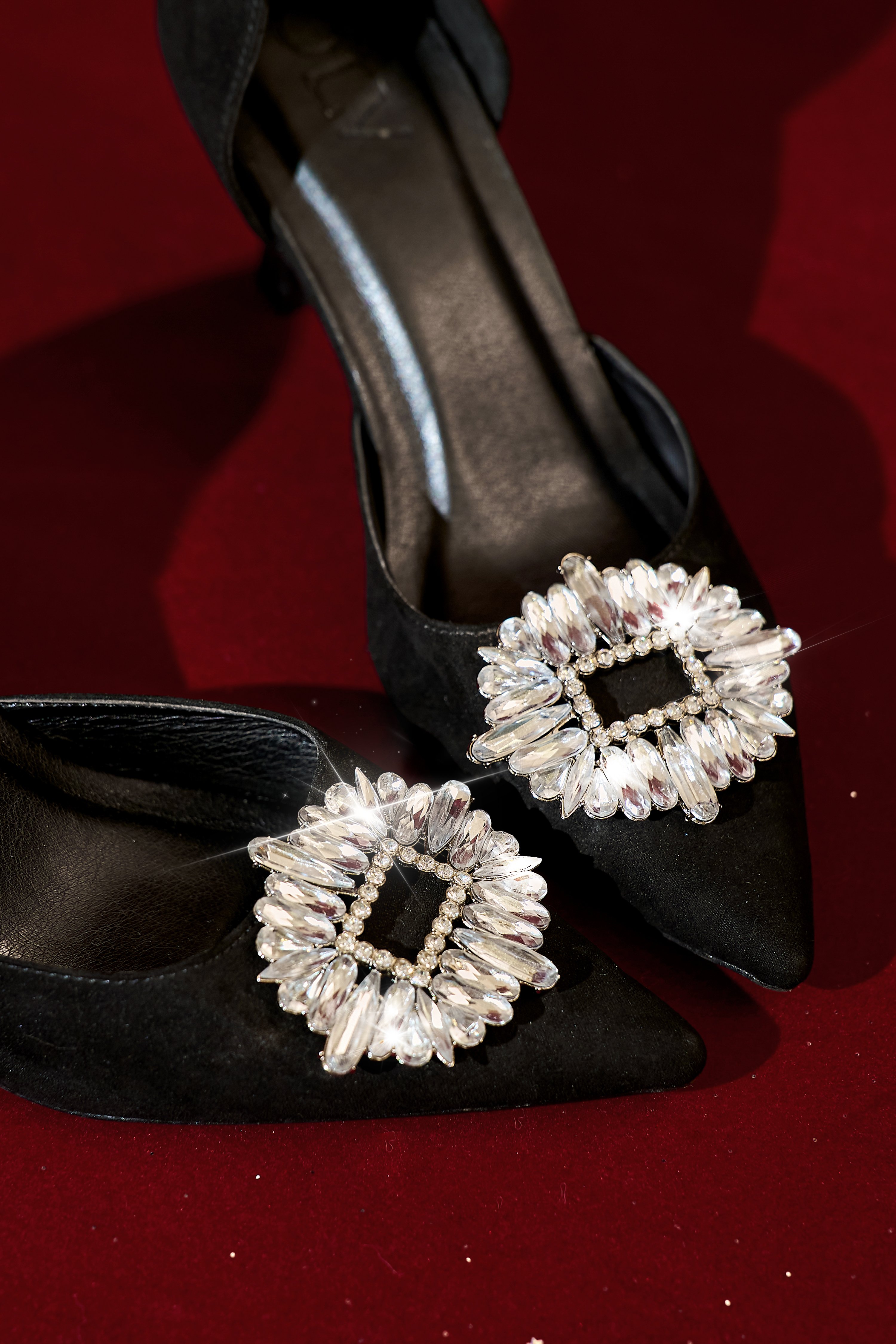 OLV - Giày Rhinestone Mira Heels