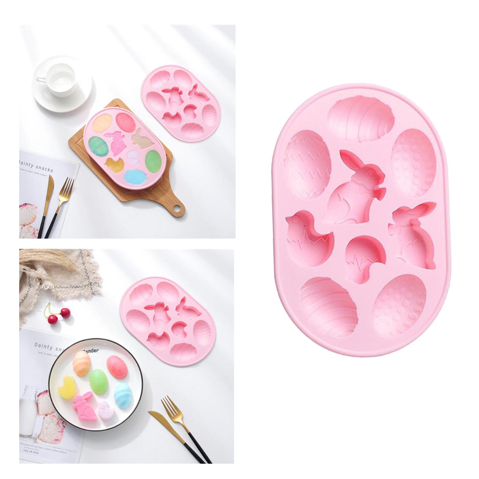 Silicone Chocolate Mold Candy Cookie Cake Baking Mould DIY Jelly Mold Pink