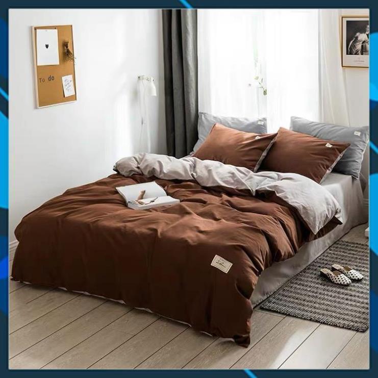 - Bộ chăn ga gối Cotton Tici chăn ga Hàn Quốc màu sắc lạ mắt miễn phí bo chun drap ga giường