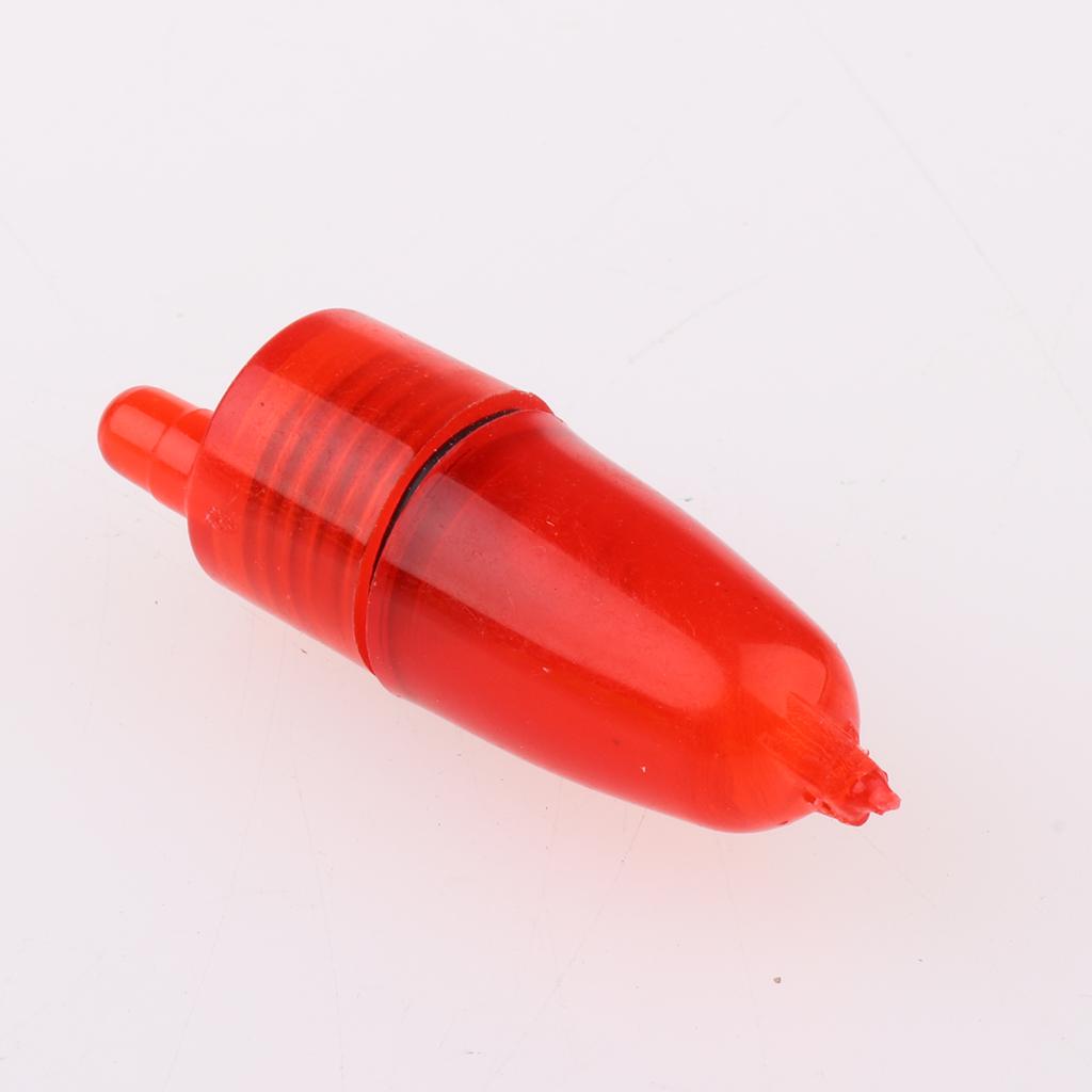 10 Pieces LED Twin Bells  Night Fishing Rod LED Light Clip Bite Lure Alarm