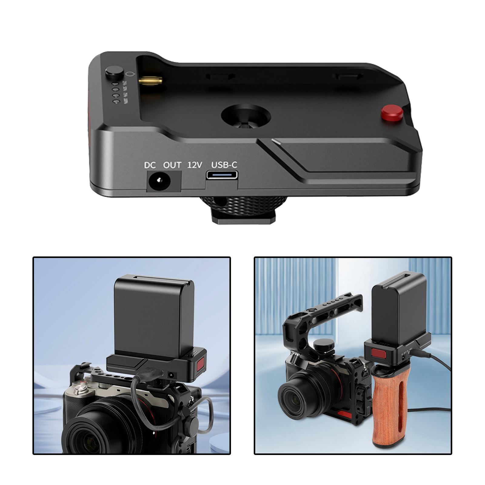 NP F Battery Adapter Plate Photography Accessories for Camera Power Adapter