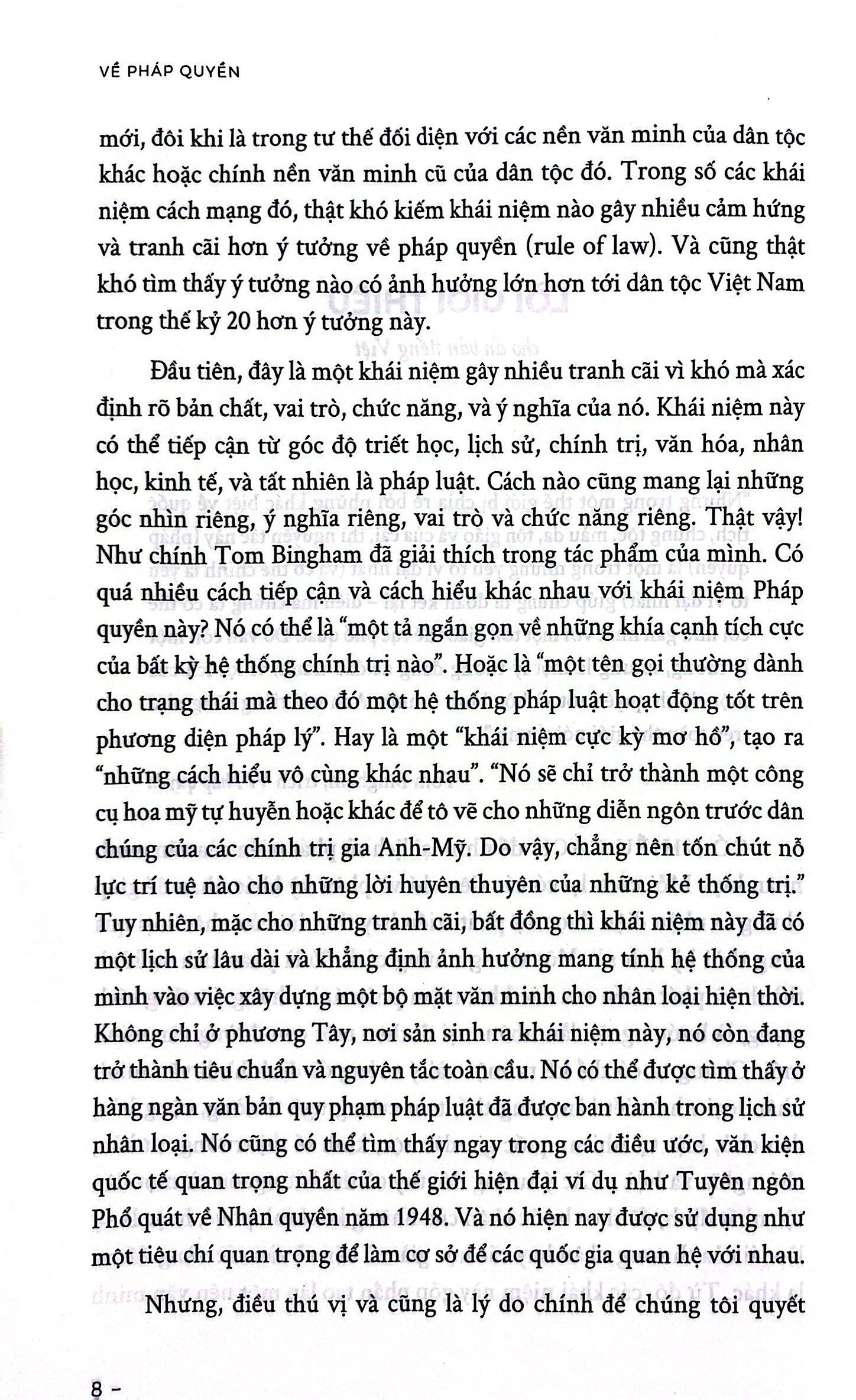 Về Pháp Quyền